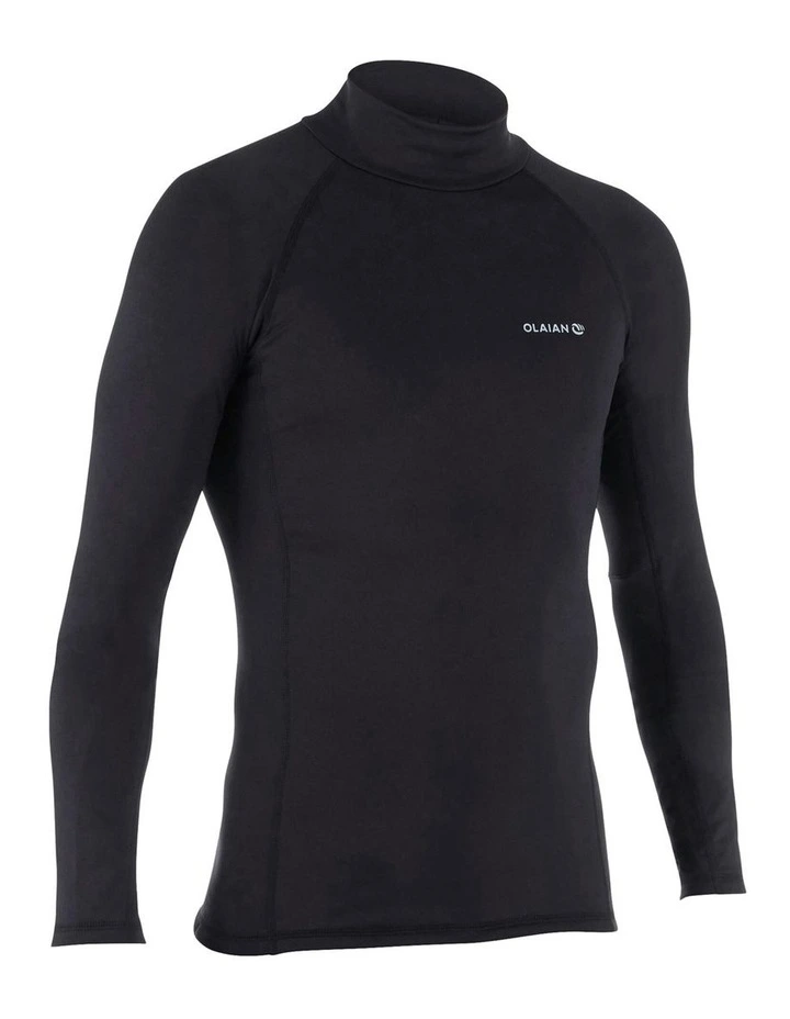 Long Sleeve Fleece Surf Top 900 in Black image 1