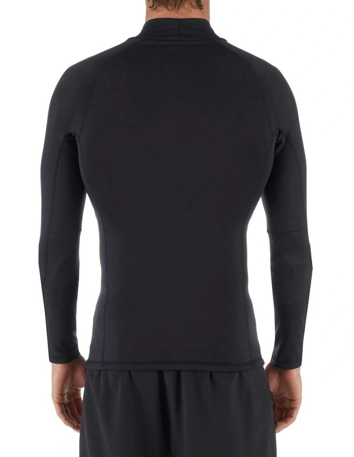 Long Sleeve Fleece Surf Top 900 in Black image 2