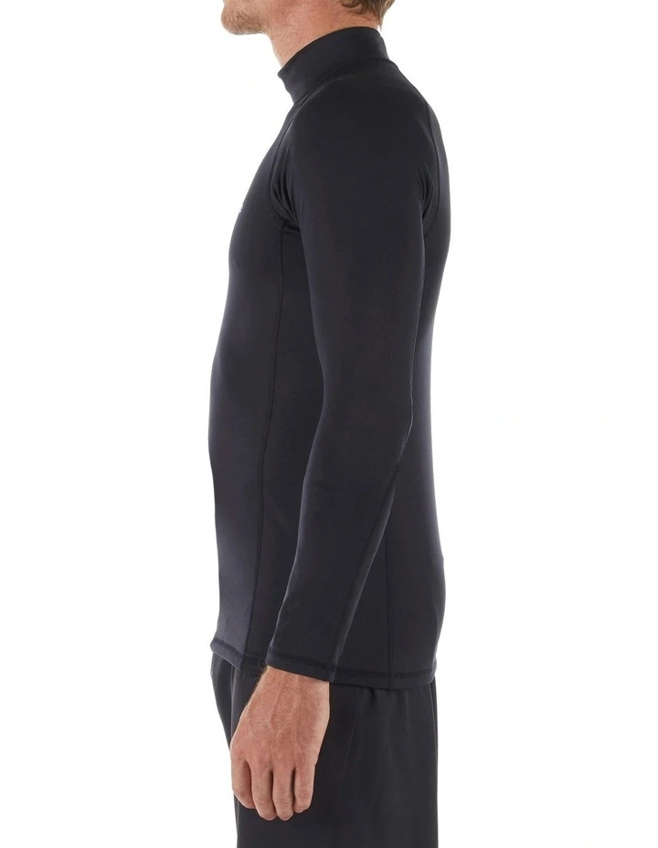 Long Sleeve Fleece Surf Top 900 in Black image 3