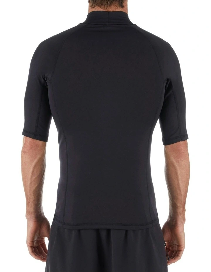 Short Sleeve Fleece Surf Top 900 in Black image 2
