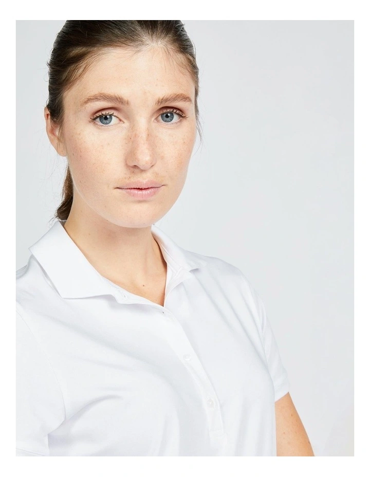 Golf Short Sleeve Polo shirt WW 500 in White image 2
