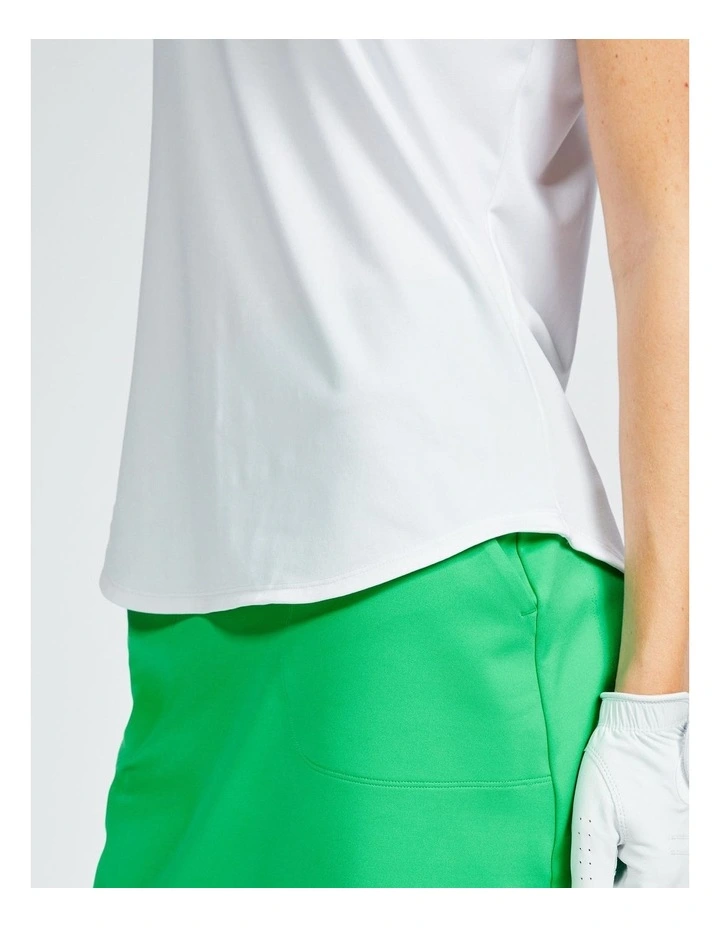 Golf Short Sleeve Polo shirt WW 500 in White image 5