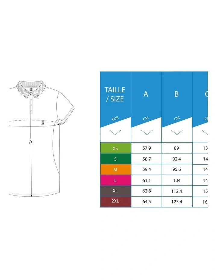 Golf Short Sleeve Polo shirt WW 500 in White image 6