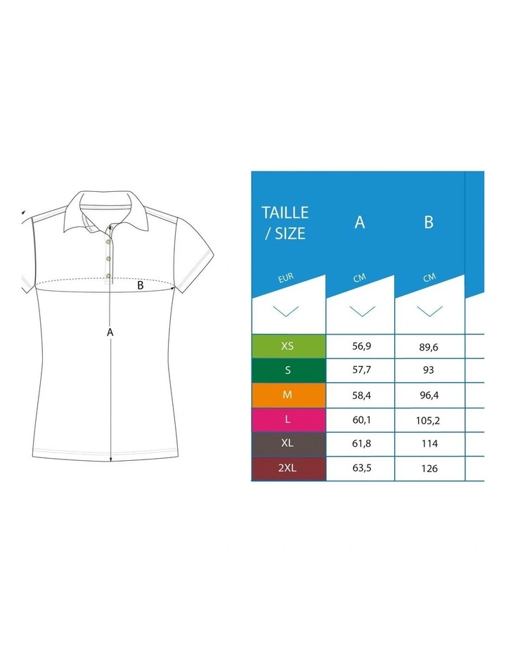Golf Short-Sleeved Polo Shirt MW100 in White image 6