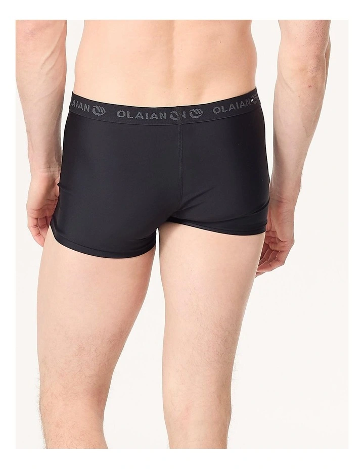 Decathlon | Base layer eco boxer shorts 500 black image 3