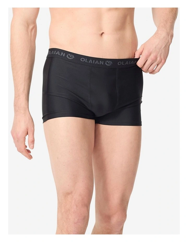 Decathlon | Base layer eco boxer shorts 500 black image 6