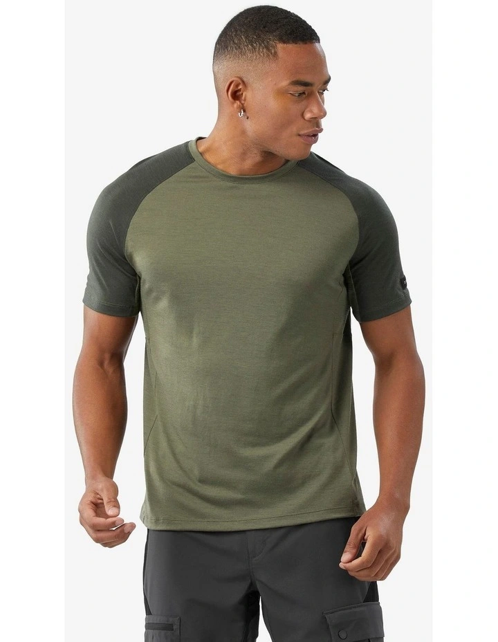 Decathlon | Men's Merino wool short-sleeved Merino Wool T-shirt-Khaki image 1
