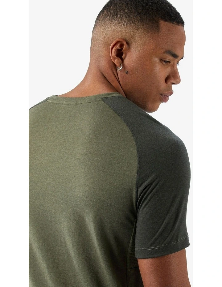 Decathlon | Men's Merino wool short-sleeved Merino Wool T-shirt-Khaki image 5