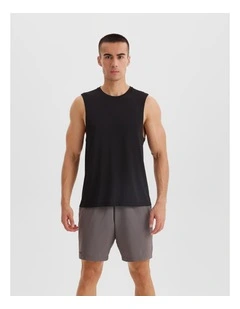 Decathlon | 500 COMFORT RUNNING TANK TOP WITH NO SIDE SEAMS - SMOKY BLACK