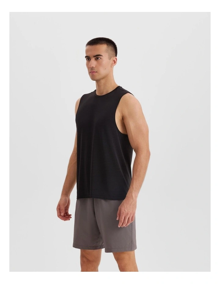 Decathlon | 500 COMFORT RUNNING TANK TOP WITH NO SIDE SEAMS - SMOKY BLACK image 2