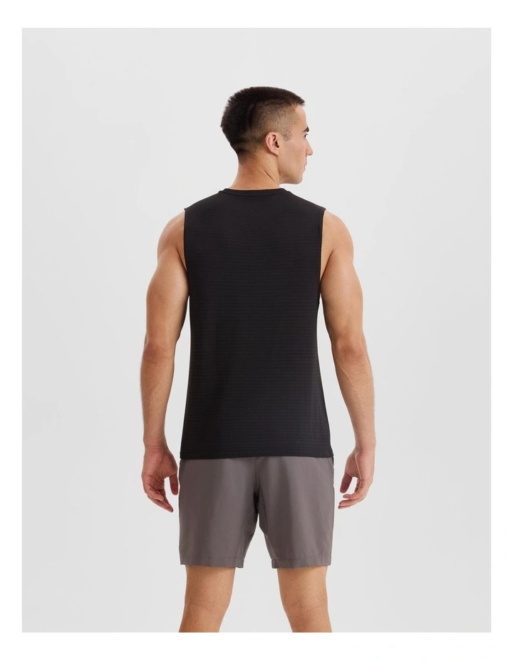 Decathlon | 500 COMFORT RUNNING TANK TOP WITH NO SIDE SEAMS - SMOKY BLACK image 3