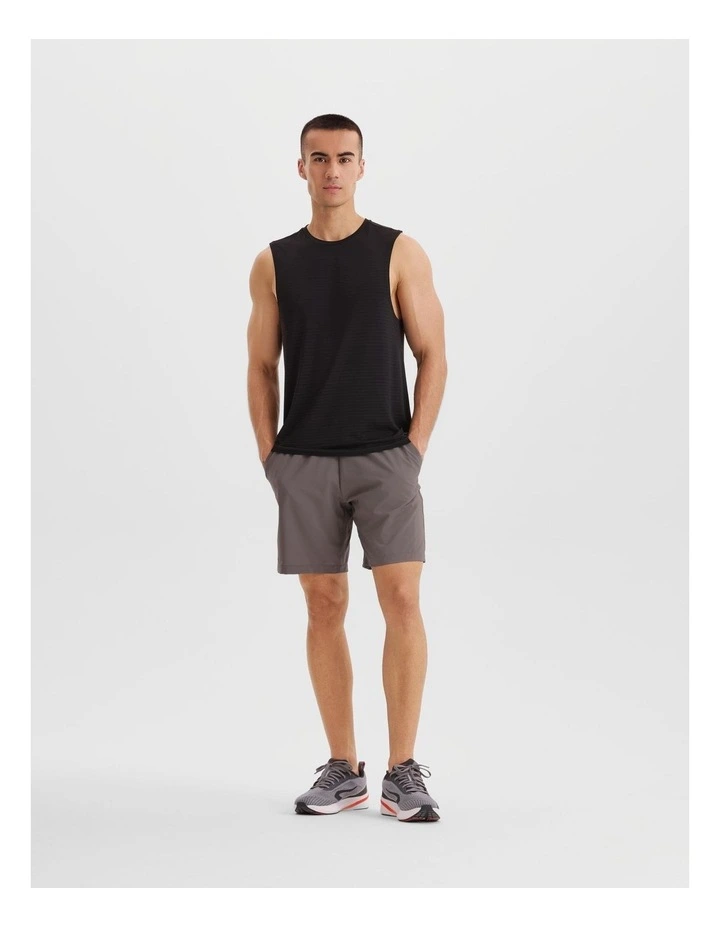 Decathlon | 500 COMFORT RUNNING TANK TOP WITH NO SIDE SEAMS - SMOKY BLACK image 6
