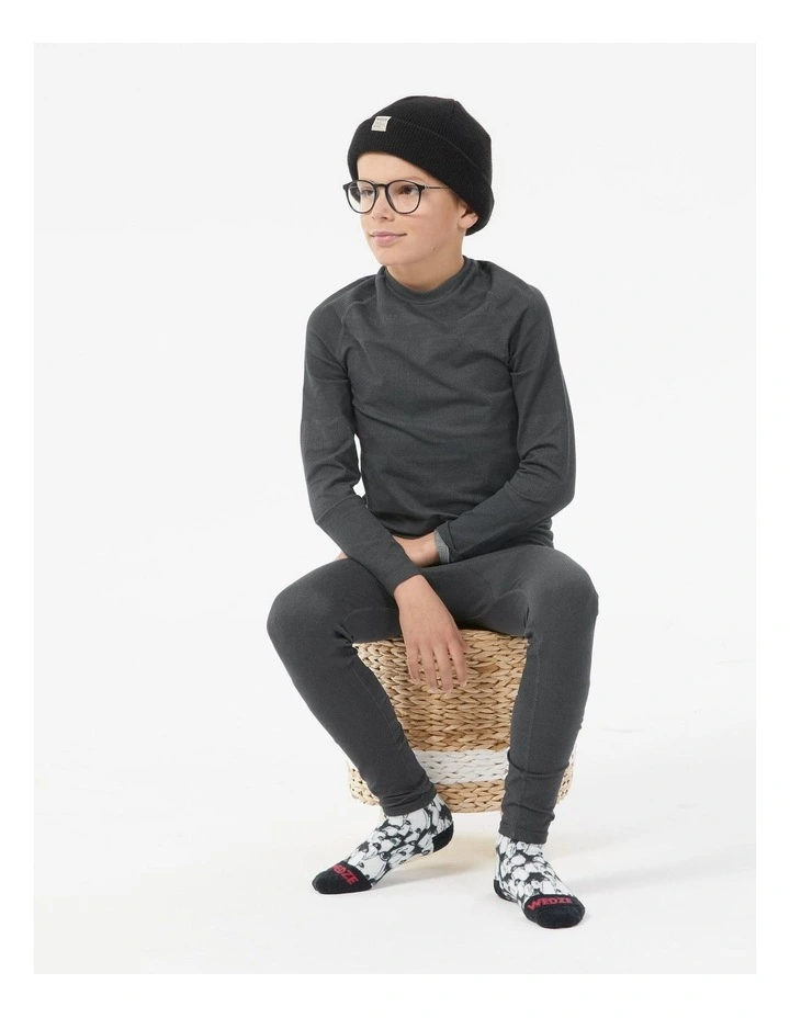 Decathlon | Wedze Kids Thermal Ski Base Layer BL 500 Grey image 2