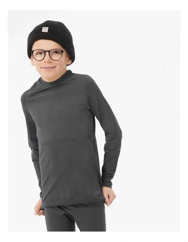 Decathlon | Wedze Kids Thermal Ski Base Layer BL 500 Grey image 3