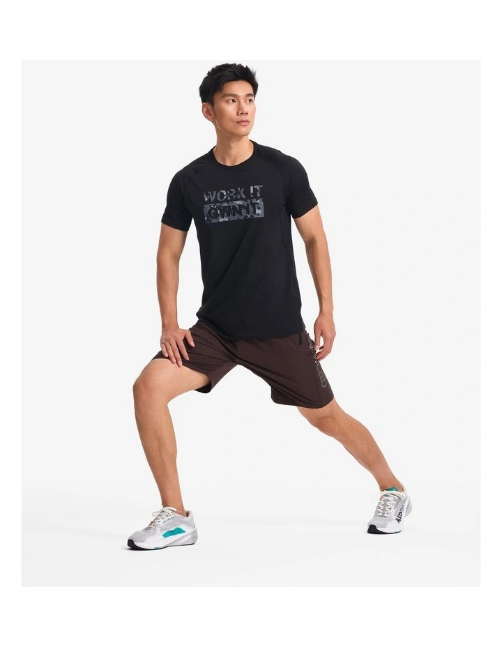 Domyos Men Fitness Shorts in Dark Brown image 2