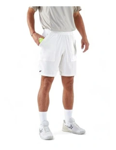 Men's Breathable Tennis Shorts in Dry White