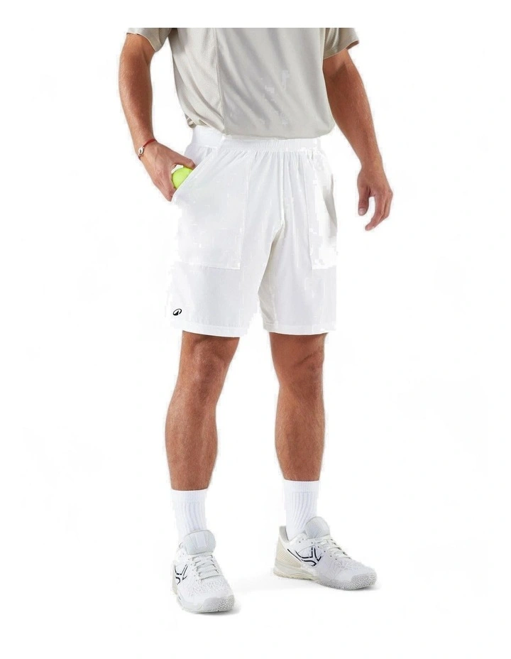 Men's Breathable Tennis Shorts in Dry White image 1