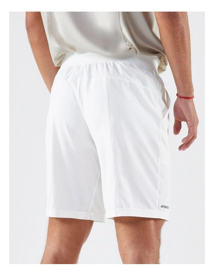 Men's Breathable Tennis Shorts in Dry White image 2