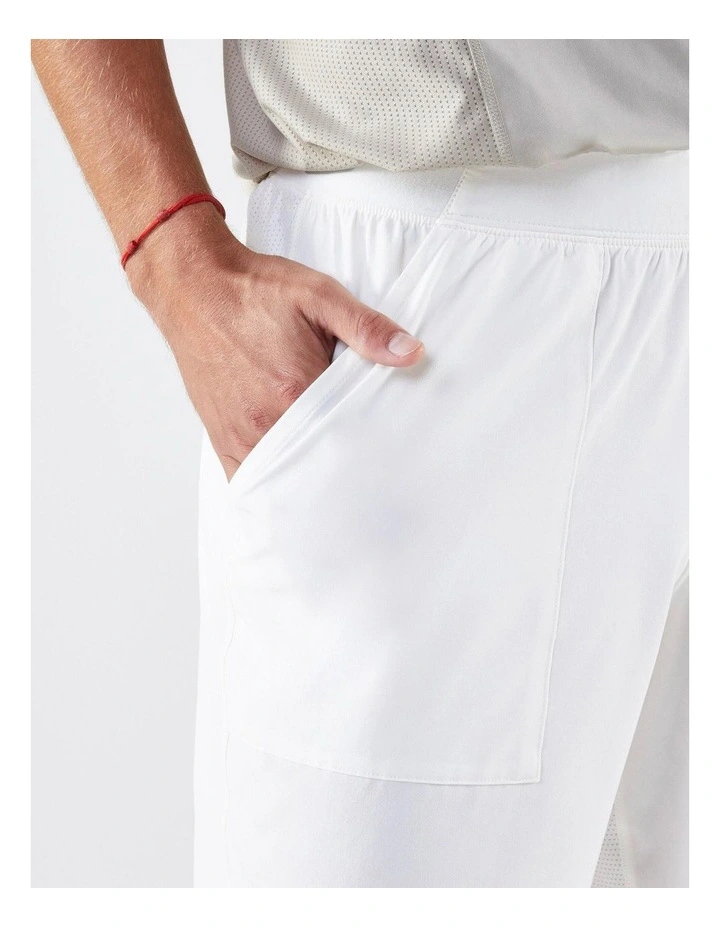Men's Breathable Tennis Shorts in Dry White image 4