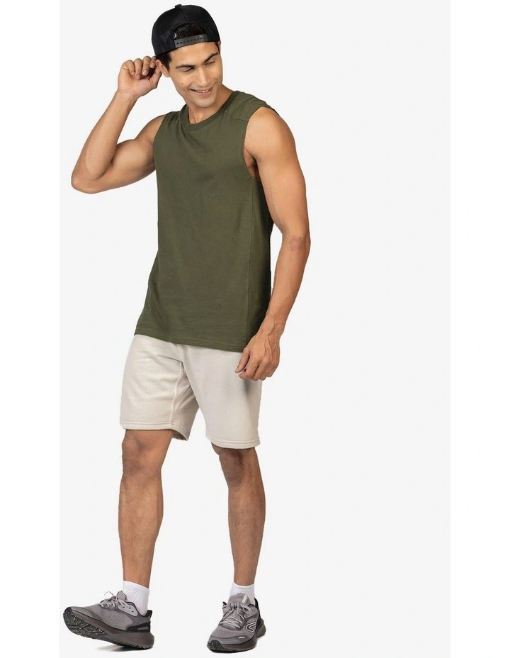 Decathlon | Domyos Men's Fitness Shorts Beige image 2