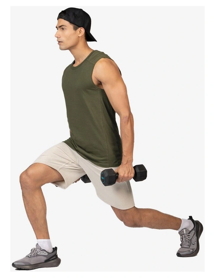 Decathlon | Domyos Men's Fitness Shorts Beige image 5