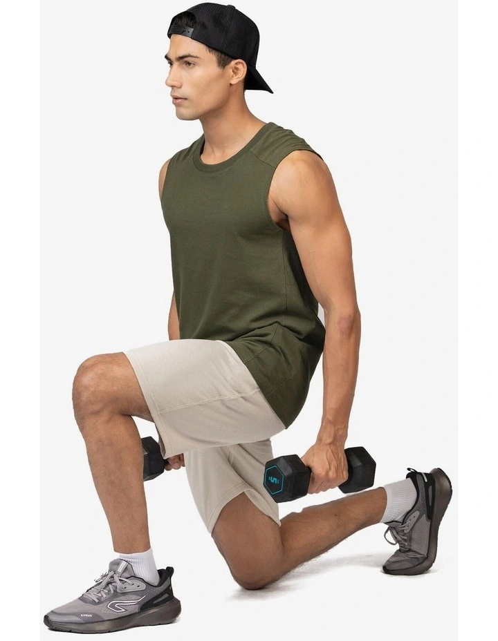 Decathlon | Domyos Men's Fitness Shorts Beige image 6