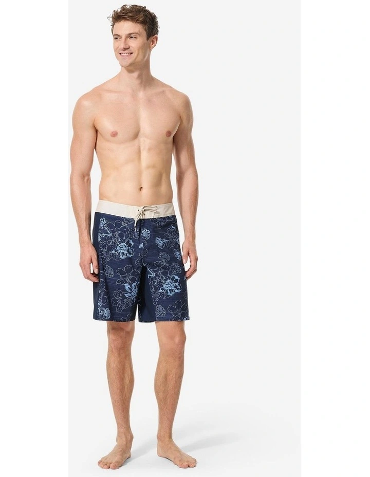 Decathlon | Mens surfing boardshorts long swim shorts 19, 500 Arch lico blue image 2