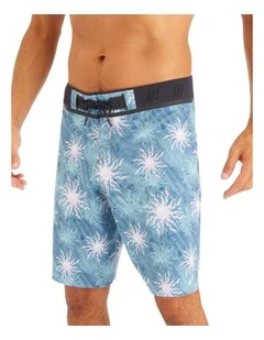 Mens Boardshorts Surf 900 Long 20 - Morpho Yingyang Blue