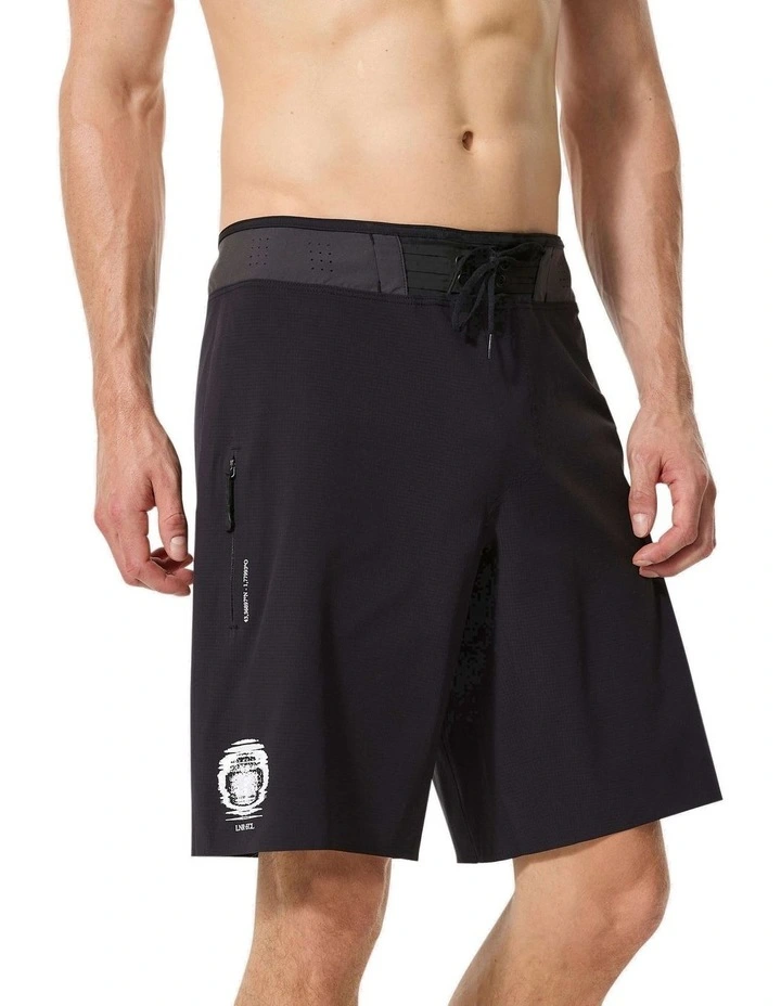 Decathlon | Mens surfing boardshorts long swim shorts 20, 900 Lnr ecl black image 1