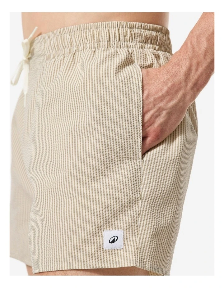 Decathlon | Mens surfing boardshorts short surf shorts 15, 100 Textured khaki image 7