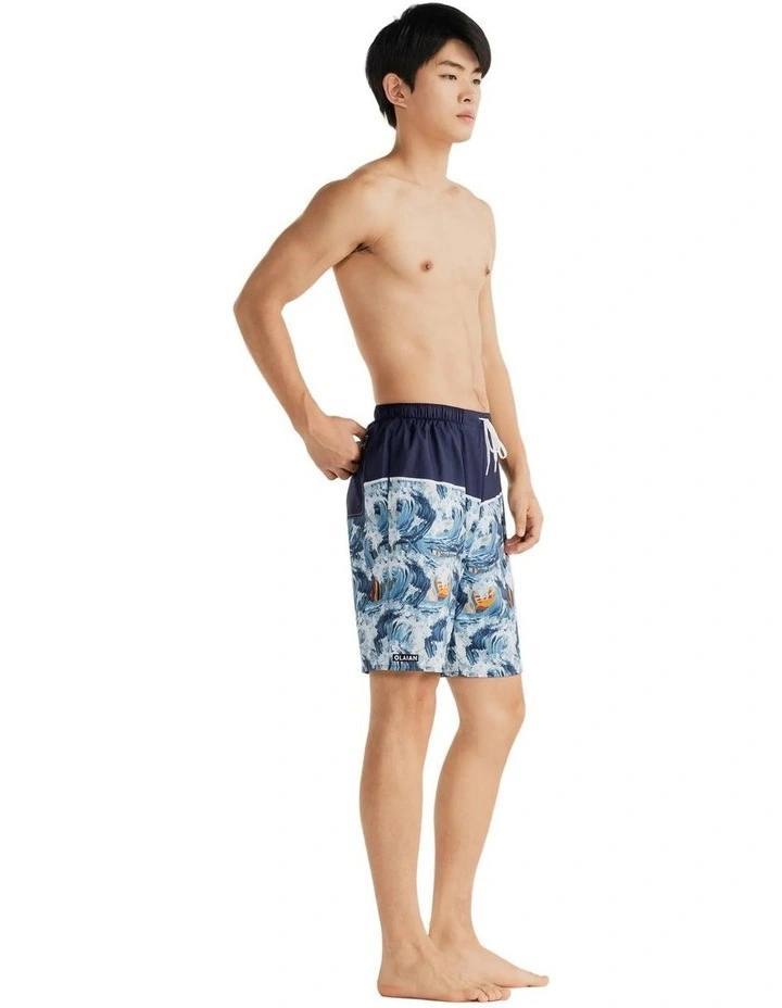Surfing men's boardshorts in Blue Wave image 3