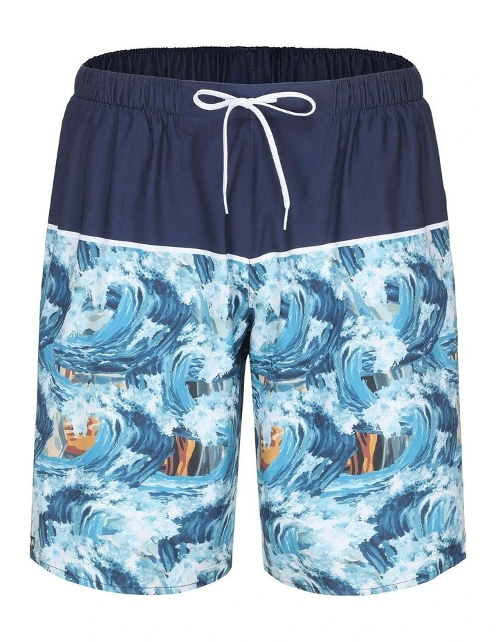 Surfing men's boardshorts in Blue Wave image 4