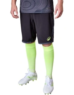 Decathlon | Adult Football Shorts Viralto II - Wavy Black/Grey/Yellow