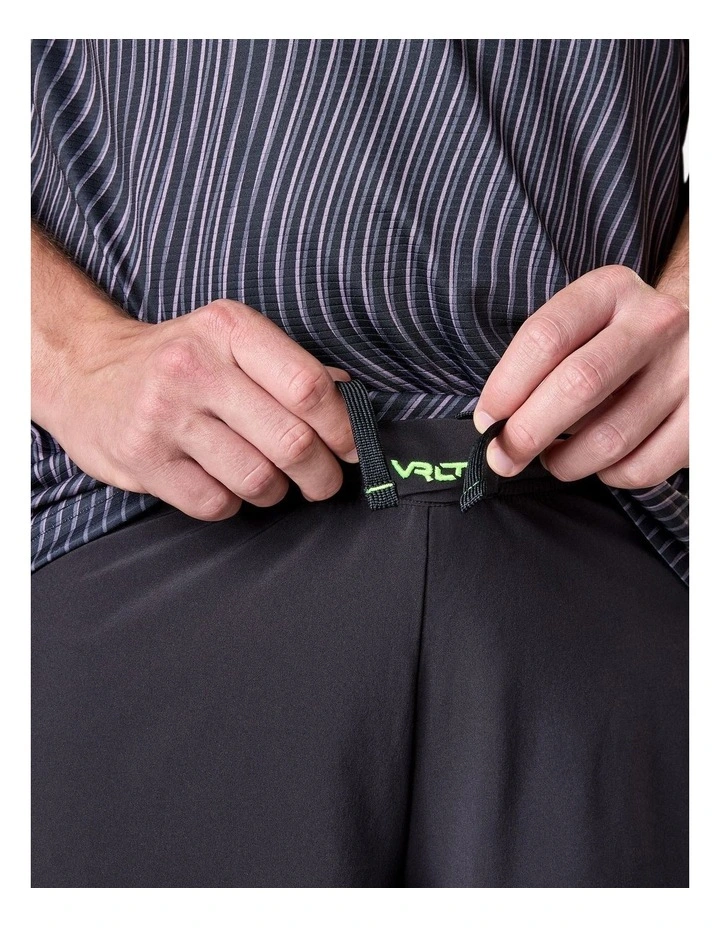 Decathlon | Adult Football Shorts Viralto II - Wavy Black/Grey/Yellow image 3