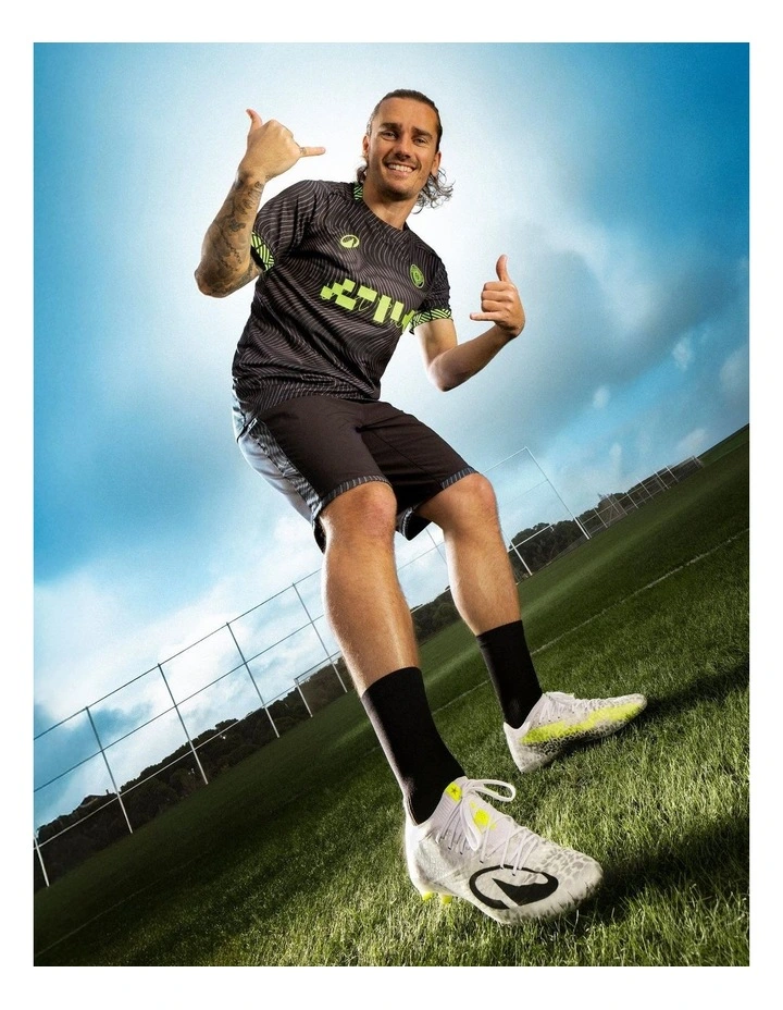 Decathlon | Adult Football Shorts Viralto II - Wavy Black/Grey/Yellow image 6