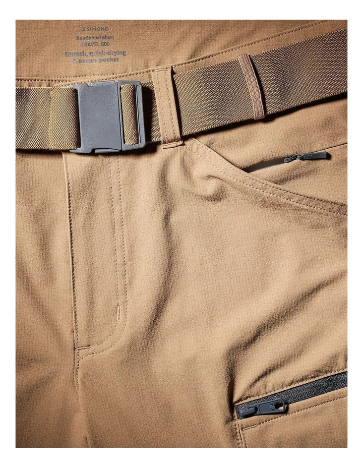 Decathlon | Mens Shorts - Travel 900 Brown image 4