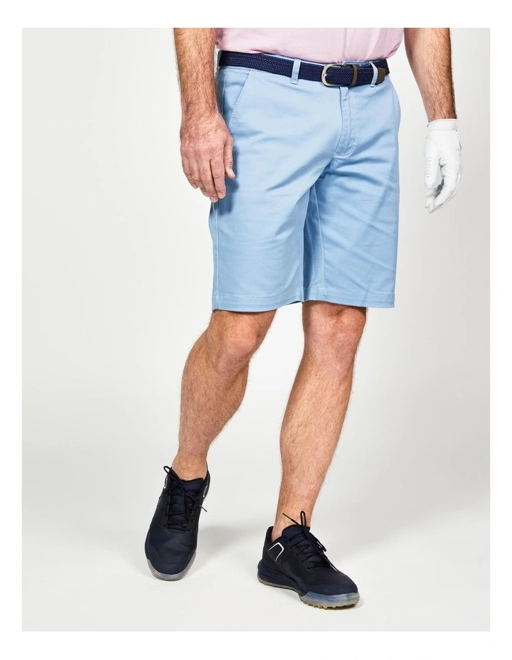 Decathlon | Men's golf cotton chino shorts - MW500 blue image 2