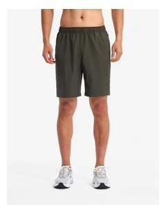 Domyos Men's Breathable Fitness Shorts With Zipped Pockets - Khaki Green