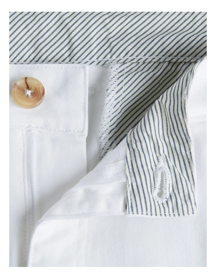 Decathlon | Men's golf cotton chino shorts - MW500 White image 4