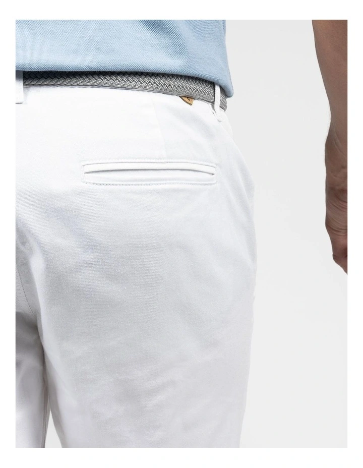 Decathlon | Men's golf cotton chino shorts - MW500 White image 5