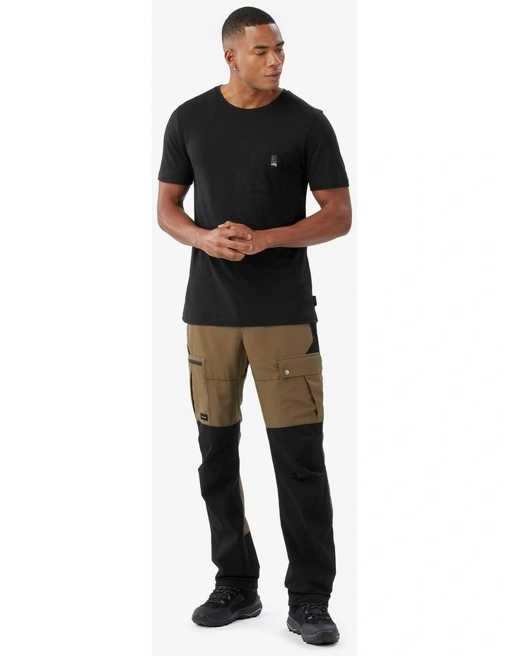 Decathlon | Simond Mens Durable Trekking Trousers, Mt500 - Brown  - Black/Brown image 2