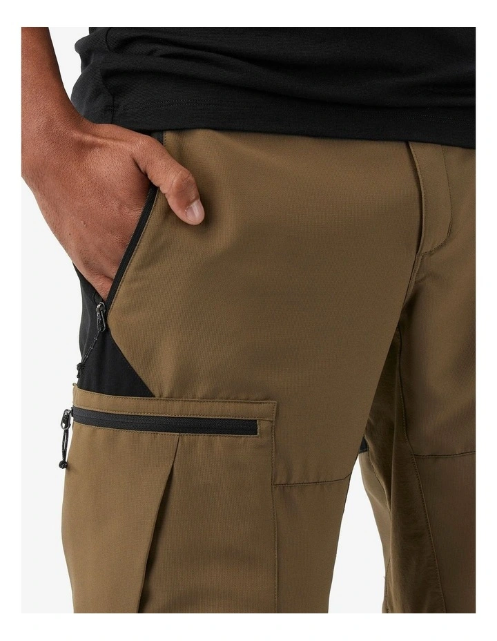 Decathlon | Simond Mens Durable Trekking Trousers, Mt500 - Brown  - Black/Brown image 3