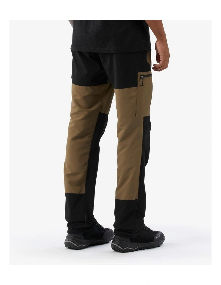 Decathlon | Simond Mens Durable Trekking Trousers, Mt500 - Brown  - Black/Brown image 4