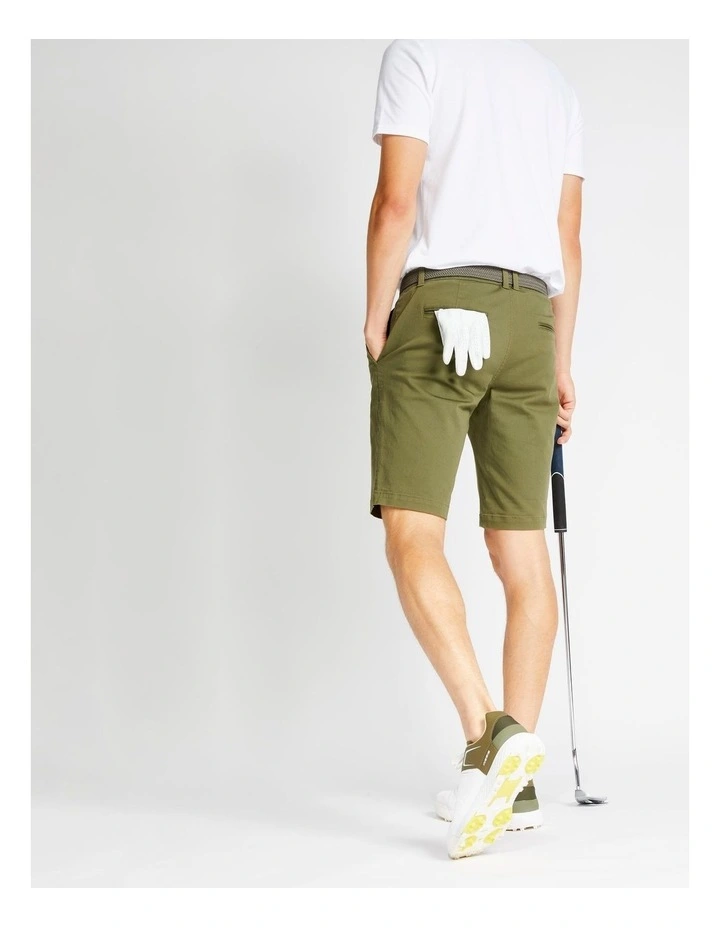 Decathlon | Men's golf cotton chino shorts - MW500 khaki image 2