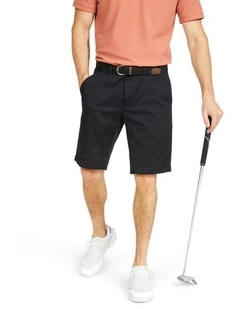 Decathlon | Men's golf cotton chino shorts - MW500 Black
