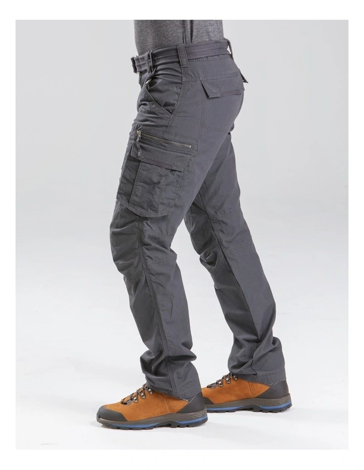 Decathlon | Men's Travel Trekking Cargo Trousers - TRAVEL 100 Grey image 3