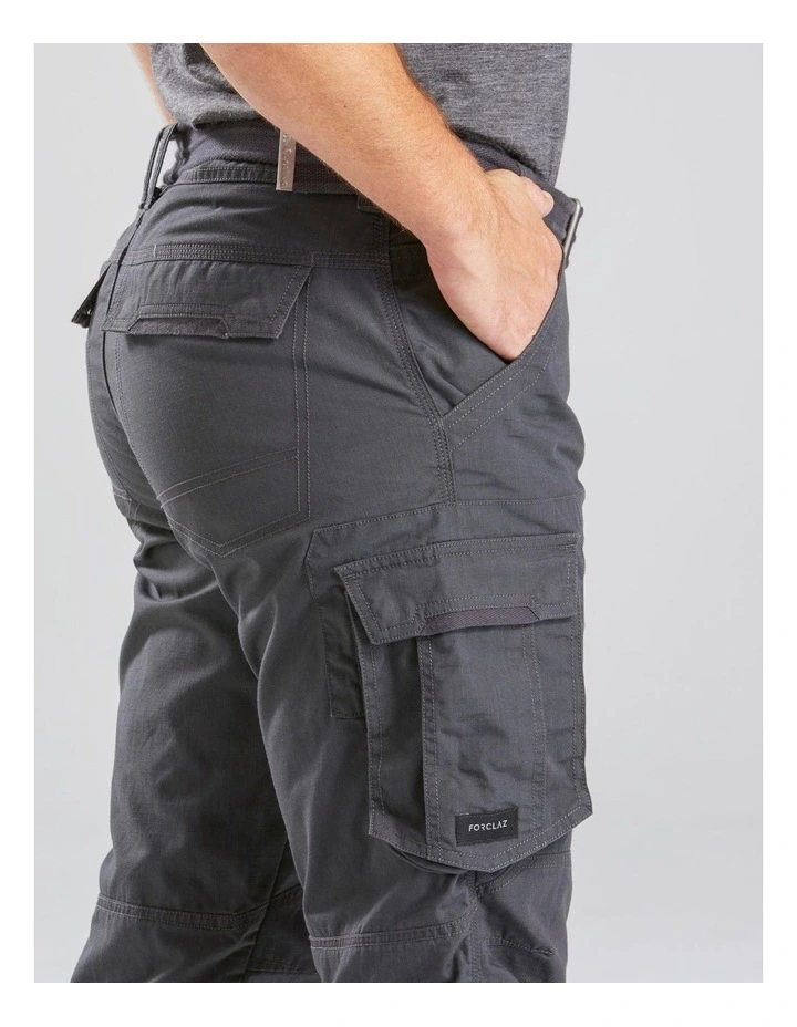 Decathlon | Men's Travel Trekking Cargo Trousers - TRAVEL 100 Grey image 5