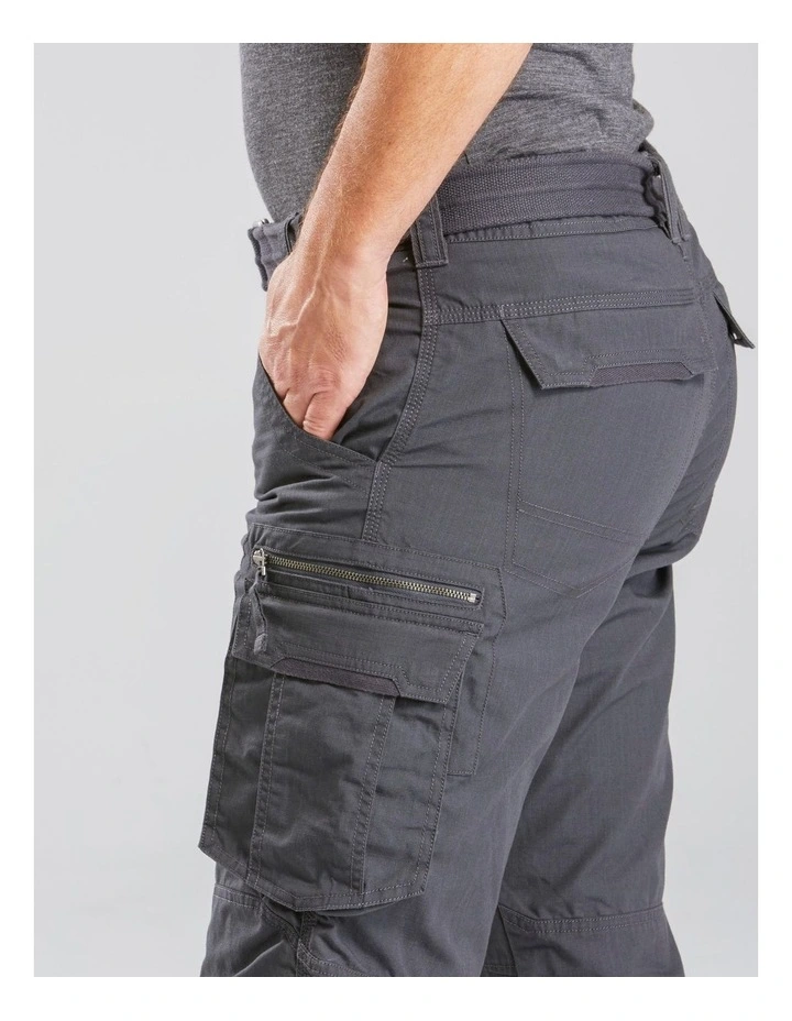 Decathlon | Men's Travel Trekking Cargo Trousers - TRAVEL 100 Grey image 6