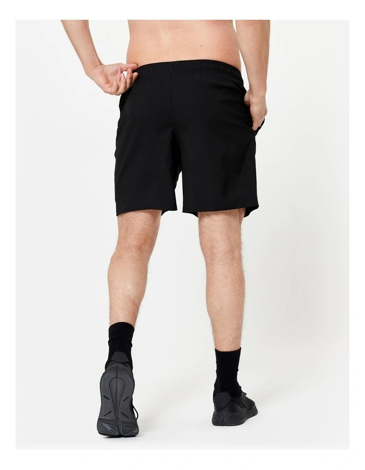 Decathlon | Men's Breathable Zip Pocket Cross Training Performance Shorts - Black image 2