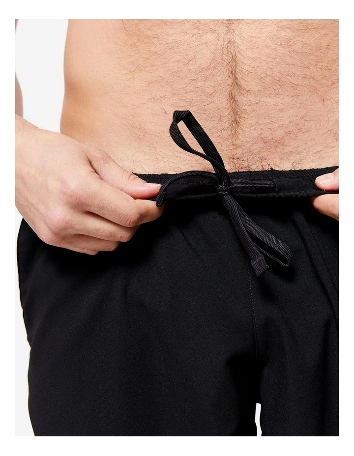 Decathlon | Men's Breathable Zip Pocket Cross Training Performance Shorts - Black image 4